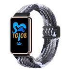 For Honor Band 9 / 10 Magnetic Buckle Nylon Braid Watch Band(Colorful Black)