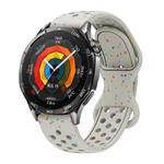 22mm Eco-Friendly Granular Colorful Dots Silicone Watch Band(Starlight)