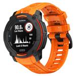 For Garmin Instinct 3 AMOLED / Solar 45mm Eco-Friendly Granular Colorful Dots Silicone Watch Band(Orange)