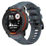 For Garmin Instinct 3 AMOLED / Solar 45mm Eco-Friendly Granular Colorful Dots Silicone Watch Band(Blue)
