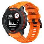 For Garmin Instinct 3 AMOLED / Solar 50mm Eco-Friendly Granular Colorful Dots Silicone Watch Band(Orange)