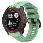 For Garmin Instinct 3 AMOLED / Solar 50mm Eco-Friendly Granular Colorful Dots Silicone Watch Band(Green)