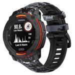 For Garmin Instinct 3 AMOLED / Solar 50mm Camouflage Printed Silicone Watch Band(Digital Color)
