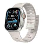 For Apple Watch 42mm / 41mm / 40mm / 38mm Norman Magnetic Silicone Watch Band(Starlight)
