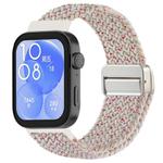 For Huawei Watch Fit 4 / Fit4 Pro / Fit3 Magnetic Buckle Loop Braid Watch Band(Starlight Color)