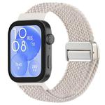 For Huawei Watch Fit 4 / Fit4 Pro / Fit3 Magnetic Buckle Loop Braid Watch Band(Starlight)