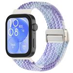 For Huawei Watch Fit 4 / Fit4 Pro / Fit3 Magnetic Buckle Loop Braid Watch Band(Violet)