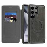 For Samsung Galaxy S24 Ultra 5G Linton MagSafe Leather Phone Case(Grey)