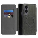 For Samsung Galaxy S25 Edge 5G Linton MagSafe Leather Phone Case(Grey)