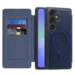 For Samsung Galaxy A36 5G Linton MagSafe Leather Phone Case(Blue)