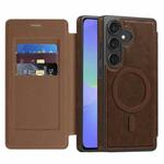 For Samsung Galaxy A36 5G Linton MagSafe Leather Phone Case(Coffee)