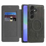 For Samsung Galaxy A36 5G Linton MagSafe Leather Phone Case(Grey)