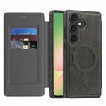 For Samsung Galaxy A56 5G Linton MagSafe Leather Phone Case(Grey)