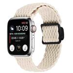 For Apple Watch 42mm / 41mm / 40mm / 38mm Magnetic Buckle Woven Stretch Watch Band(Creamy White)