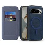 For Google Pixel 10 Linton MagSafe Leather Phone Case(Blue)