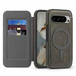 For Google Pixel 10 Linton MagSafe Leather Phone Case(Grey)