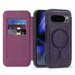 For Google Pixel 10 Pro Linton MagSafe Leather Phone Case(Purple)