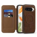 For Google Pixel 10 Pro XL Linton MagSafe Leather Phone Case(Coffee)