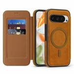 For Google Pixel 10 Pro XL Linton MagSafe Leather Phone Case(Brown)
