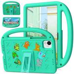 For Honor Pad X9 Pro / X9a 2025 Cartoon Sparrow EVA Shockproof Tablet Case(Glacier Green)