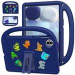 For Honor Pad 10 12.1 2025 Cartoon Sparrow EVA Shockproof Tablet Case(Navy Blue)