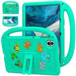 For Honor Pad 10 12.1 2025 Cartoon Sparrow EVA Shockproof Tablet Case(Glacier Green)