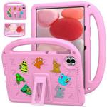 For Honor Pad 10 12.1 2025 Cartoon Sparrow EVA Shockproof Tablet Case(Pink)