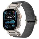 For Apple Watch 46mm / 49mm / 45mm / 44mm Explorer Polyester Nylon Watch Band(Titanium Gray)
