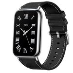 For Xiaomi Smart Band 9 Pro / Redmi Watch 5 Leather Texture Silicone Watch Band(Black)