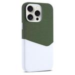 For iPhone 15 Pro Kalebol Cloth Textue Stitching Card Slot Magnetic Phone Case(Green)