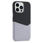 For iPhone 12 Pro Max Kalebol Cloth Textue Stitching Card Slot Magnetic Phone Case(Gray)