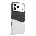 For iPhone 17 Pro Max Kalebol Cloth Textue Stitching Card Slot Magnetic Phone Case(Gray)