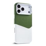 For iPhone 17 Pro Max Kalebol Cloth Textue Stitching Card Slot Magnetic Phone Case(Green)