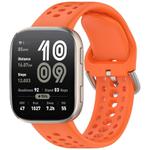 For Amazfit Bip 6 Quick Release Buckle Silicone Watch Band(Orange)