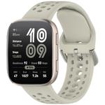 For Amazfit Bip 6 Quick Release Buckle Silicone Watch Band(Agate Grey)