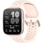 For Amazfit Bip 6 Quick Release Buckle Silicone Watch Band(Light Pink)