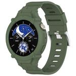 For vivo Watch 5 / Watch 3 Watch Case Integrated Silicone Watch Band(Dark Green)