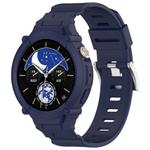 For vivo Watch 5 / Watch 3 Watch Case Integrated Silicone Watch Band(Navy Blue)