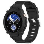 For vivo Watch 5 / Watch 3 Watch Case Integrated Silicone Watch Band(Black)