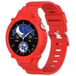 For vivo Watch 5 / Watch 3 Watch Case Integrated Silicone Watch Band(Red)