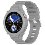 For vivo Watch 5 / Watch 3 Watch Case Integrated Silicone Watch Band(Gray)