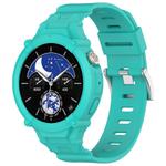 For vivo Watch 5 / Watch 3 Watch Case Integrated Silicone Watch Band(Teal Green)
