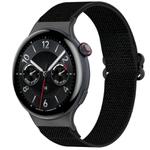 For vivo Watch 5 Ethnic Style Elastic Nylon Braided Watch Band(Black)