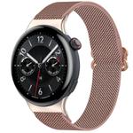 For vivo Watch 5 Ethnic Style Elastic Nylon Braided Watch Band(Rose Pink)