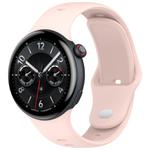 For vivo Watch 5 Solid Color Reverse Buckle Silicone Watch Band(Pink)