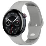 For vivo Watch 5 Solid Color Reverse Buckle Silicone Watch Band(Gray)