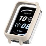 For Honor Band 10 PC Ear Half Coverage Hollow Watch Protective Case(Retro White)