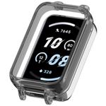 For Honor Band 10 PC Ear Half Coverage Hollow Watch Protective Case(Transparent Black)