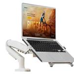 NORTH BAYOU F80-FP For 17-30 Inch Laptop Height Adjustable Desktop Mount Bracket(White)