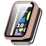 For Honor Band 10 Tempered Film Integrated PC Watch Protective Case(Cherry Pink)
